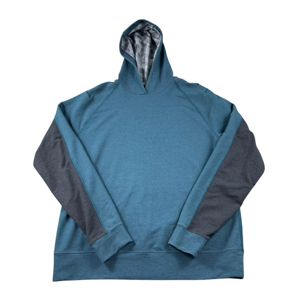 Lululemon Blue Performance LS Hooded Mens Sweater Size XL Pullover